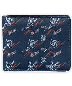 Detroit Tigers Wallet - Custom Streak Motif Navy