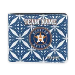 Houston Astros Wallet - Custom Geometric Star Blue White