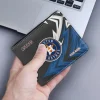 Houston Astros Wallet - Custom Sharp Arrow Streaks Blue Black
