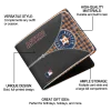 Houston Astros Wallet - Custom Zipper Split Orange Black