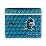 Miami Marlins Wallet - Custom Cube Illusion Blue