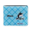 Miami Marlins Wallet - Custom Plaid Grid Blue