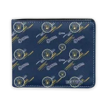 Milwaukee Brewers Wallet - Custom Streak Motif Navy Blue