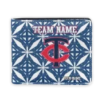 Minnesota Twins Wallet - Custom Geometric Star Navy White