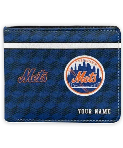 New York Mets Wallet - Custom Cube Illusion Blue