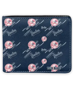 New York Yankees Wallet - Custom Streak Motif Navy