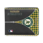 Oakland Athletics Wallet - Custom Zipper Split Green Black