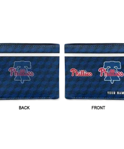 Alternative view of Philadelphia Phillies Wallet - Custom Cube Illusion Blue