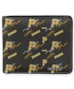 Pittsburgh Pirates Wallet - Custom Streak Motif Yellow Black