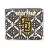 San Diego Padres Wallet - Custom Geometric Star Brown White