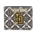 San Diego Padres Wallet - Custom Geometric Star Brown White