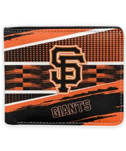San Francisco Giants Wallet - Custom Checkerboard Brush Orange Black