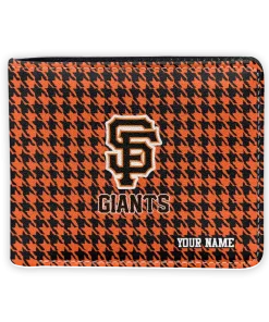 San Francisco Giants Wallet - Custom Classic Houndstooth Orange