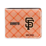 San Francisco Giants Wallet - Custom Plaid Grid Orange