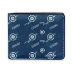 Seattle Mariners Wallet - Custom Streak Motif Navy Blue