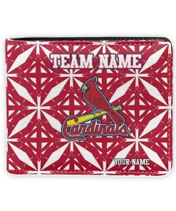 St. Louis Cardinals Wallet - Custom Geometric Star Red White