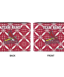 Alternative view of St. Louis Cardinals Wallet - Custom Geometric Star Red White