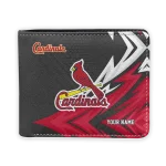 St. Louis Cardinals Wallet - Custom Sharp Arrow Streaks Red Black