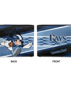 Alternative view of Tampa Bay Rays Wallet - Custom Checkerboard Brush Navy Black