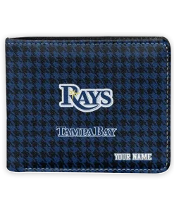 Tampa Bay Rays Wallet - Custom Classic Houndstooth Navy