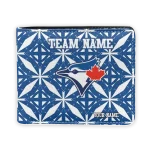 Toronto Blue Jays Wallet - Custom Geometric Star Blue White