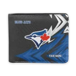 Toronto Blue Jays Wallet - Custom Sharp Arrow Streaks Blue Black