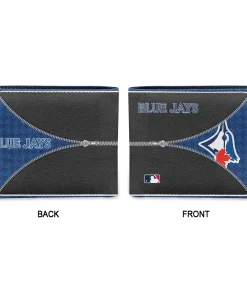 Alternative view of Toronto Blue Jays Wallet - Custom Zipper Split Blue Black