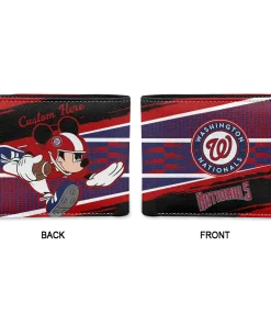 Alternative view of Washington Nationals Wallet - Custom Checkerboard Brush Red Black
