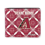 Arizona Diamondbacks Wallet - Customized Geometric Star Red White