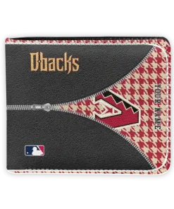 Arizona Diamondbacks Wallet - Customized Zipper Split Red Black