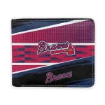 Atlanta Braves Wallet - Customized Checkerboard Brush Red Black