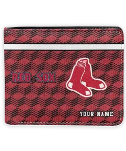 Boston Red Sox Wallet - Customized Cube Illusion Red