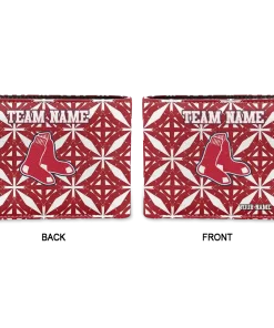 Alternative view of Boston Red Sox Wallet - Customized Geometric Star Red White