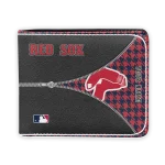 Boston Red Sox Wallet - Customized Zipper Split Red Black