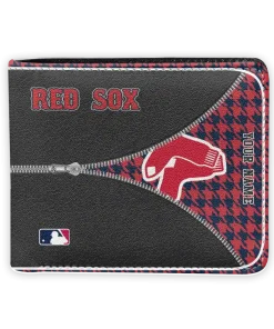 Boston Red Sox Wallet - Customized Zipper Split Red Black