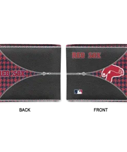 Alternative view of Boston Red Sox Wallet - Customized Zipper Split Red Black