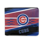 Chicago Cubs Wallet - Customized Checkerboard Brush Blue Black