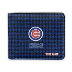 Chicago Cubs Wallet - Customized Classic Houndstooth Blue