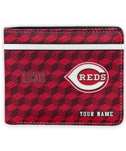 Cincinnati Reds Wallet - Customized Cube Illusion Red