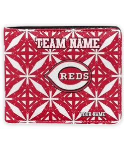 Cincinnati Reds Wallet - Customized Geometric Star Red White