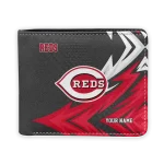 Cincinnati Reds Wallet - Customized Sharp Arrow Streaks Red Black