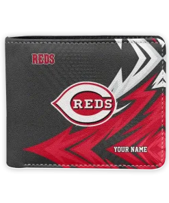 Cincinnati Reds Wallet - Customized Sharp Arrow Streaks Red Black