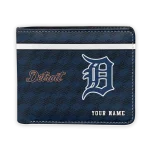 Detroit Tigers Wallet - Customized Cube Illusion Navy