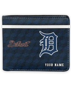 Detroit Tigers Wallet - Customized Cube Illusion Navy