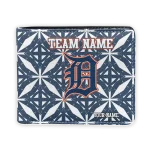 Detroit Tigers Wallet - Customized Geometric Star Navy White