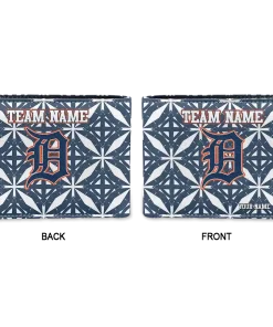 Alternative view of Detroit Tigers Wallet - Customized Geometric Star Navy White