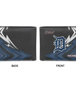 Alternative view of Detroit Tigers Wallet - Customized Sharp Arrow Streaks Navy Black