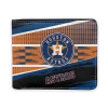 Houston Astros Wallet - Customized Checkerboard Brush Blue Orange