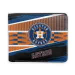 Houston Astros Wallet - Customized Checkerboard Brush Blue Orange