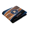 Houston Astros Wallet - Customized Checkerboard Brush Blue Orange